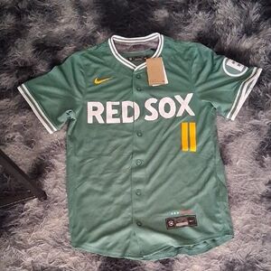 Nike Green Red Sox Men's Jersey